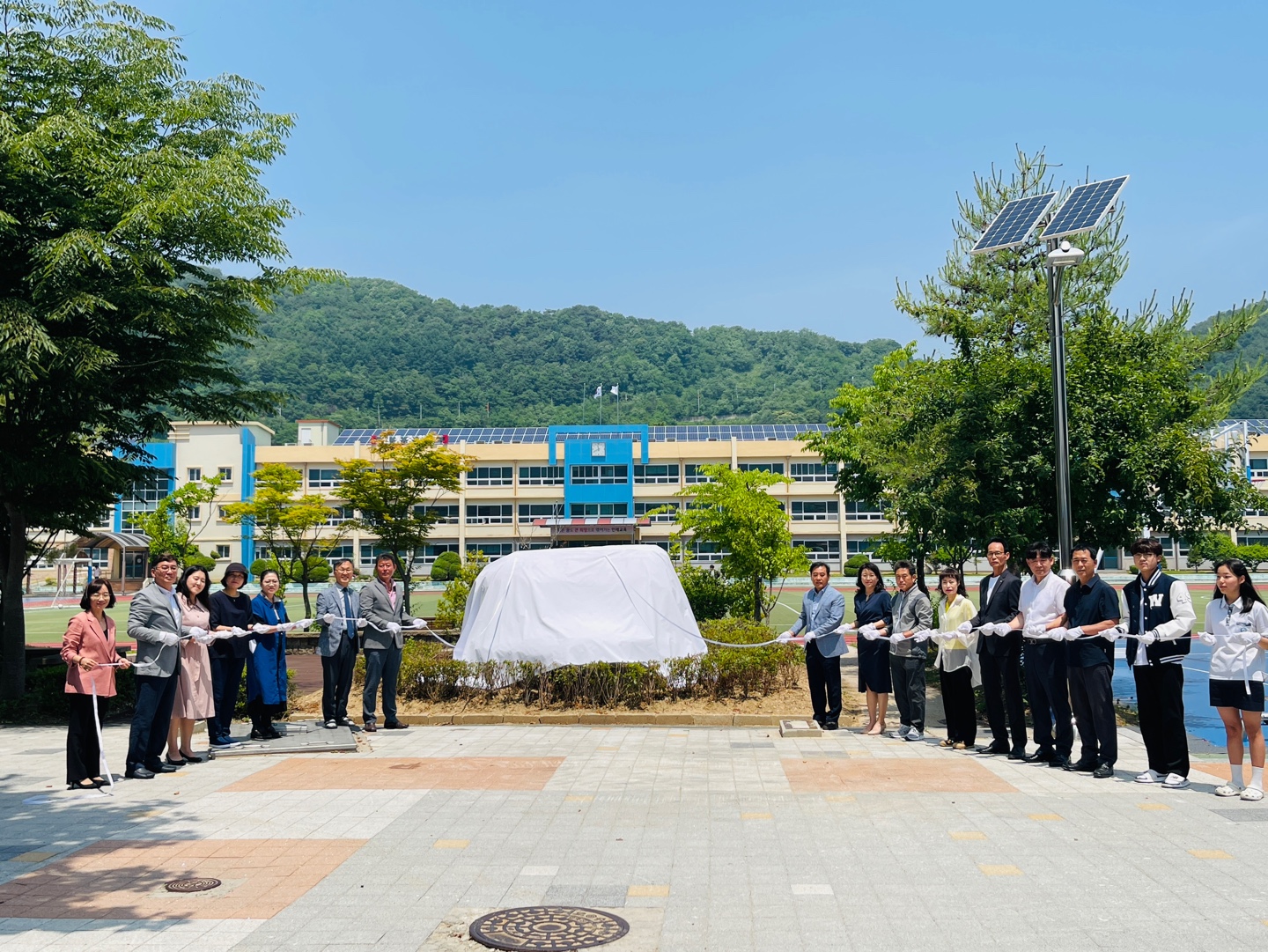 교훈석 제막식 행사  사진